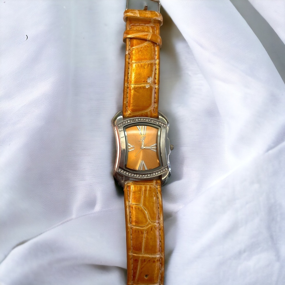 Brighton Ladies Watch, Croc Embossed Leather Band